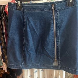Free people denim skirt